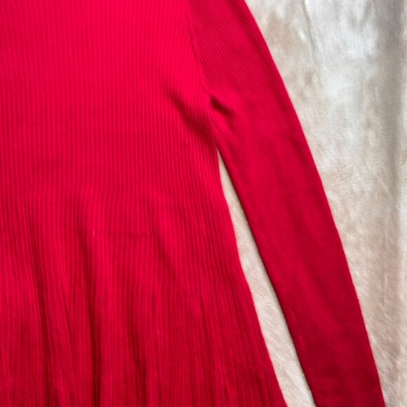 Philosophy Women Small Red‎ Stripe Rayon Knit Round Neck Long Sleeve Sweater (R) - Picture 3 of 7